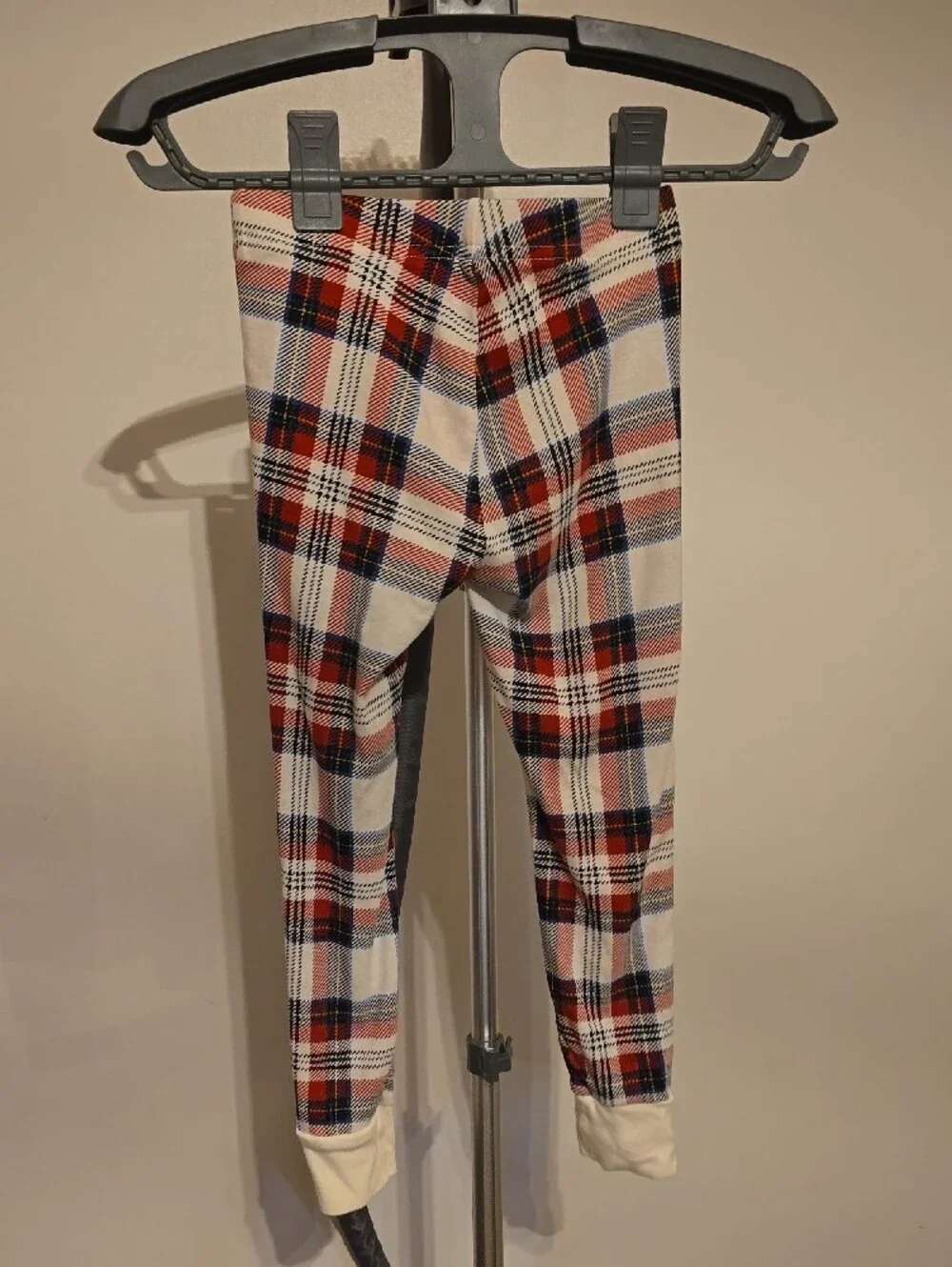 Old Navy Plaid Joggers - Red, Navy & Cream